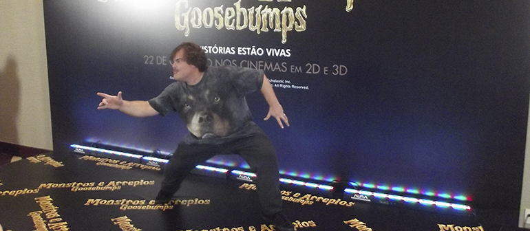 No Brasil, Jack Black promove Goosebumps e lembra de Escola do Rock