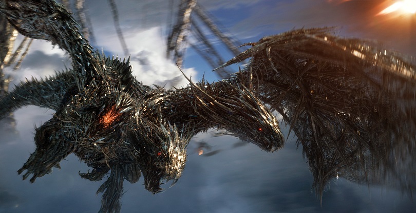 O dragão de 3 cabeças é uma das coisas mais legais de "O Último Cavaleiro". (Foto: Paramount Pictures)
