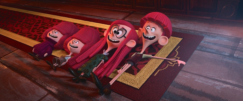 Tim, Jane e Barnaby A e B em Os Irmãos Willoughby