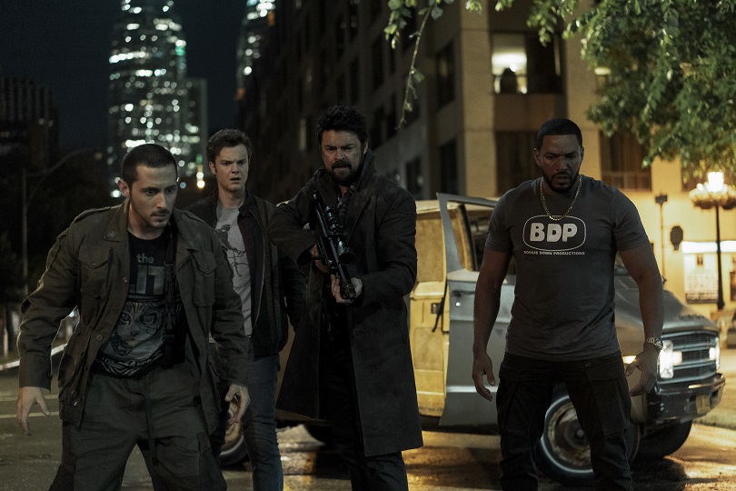 Frenchie, Hughie, Billy Butcher e Mother's Milk na segunda temporada de The Boys