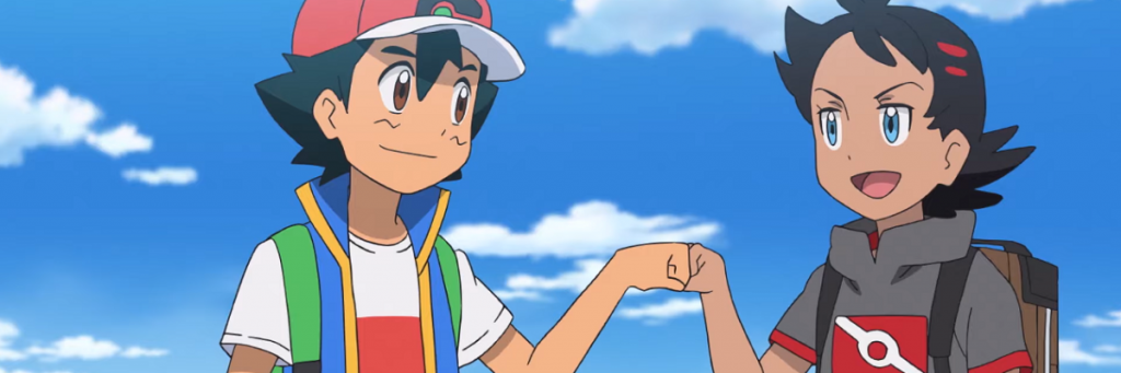 Ash e Goh em Jornadas Pokémon