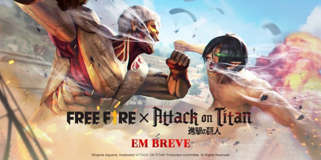 Free Fire: game anuncia evento inspirado em Attack on Titan