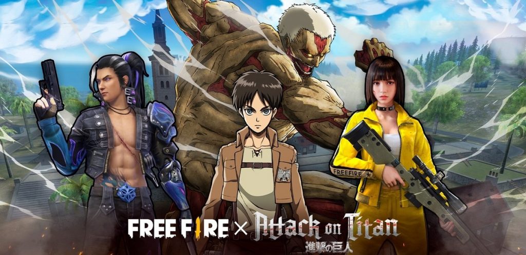 Free Fire: evento de Attack on Titan já está disponível