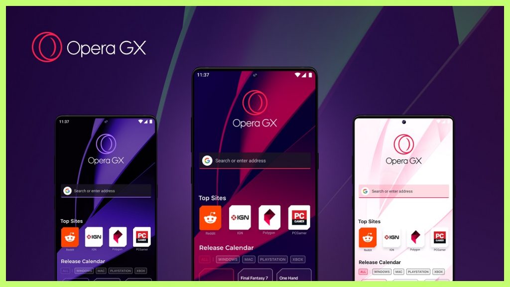 Opera GX: navegador mobile para gamers é lançado na E3 2021