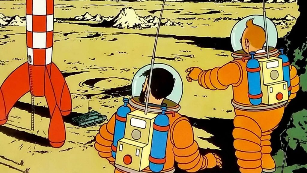 Tintim e a Lua: quadrinho com clima de nostalgia