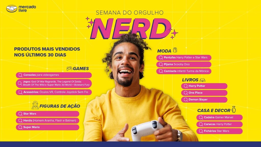 Dia do Orgulho Nerd: Mercado Livre oferece descontos