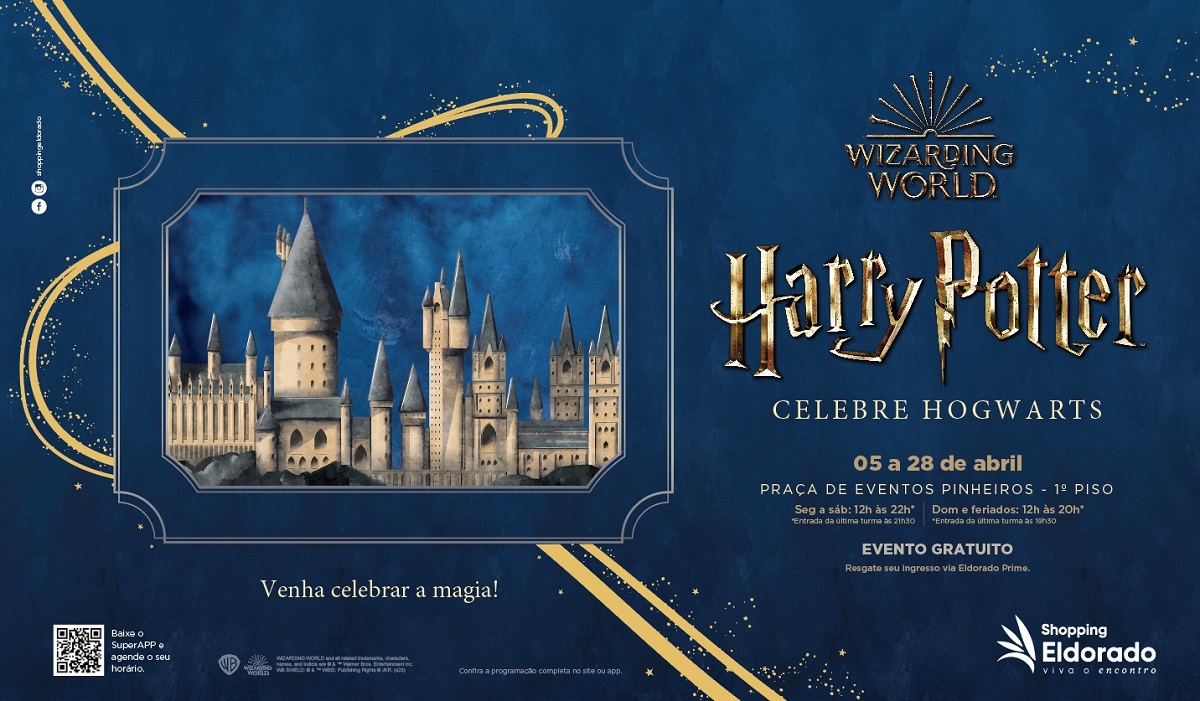 Celebre Hogwarts: exposição chega ao Shopping Eldorado