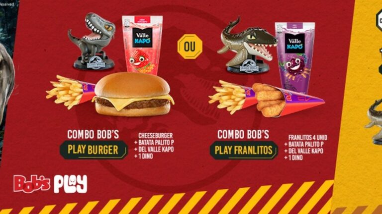Jurassic World: Recomeço inspira cardápio do Bob’s