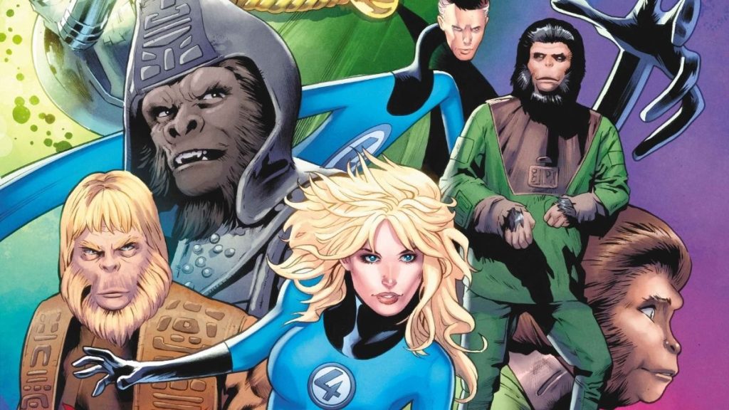 Marvel anuncia crossover entre Quarteto Fantástico e Planeta dos Macacos