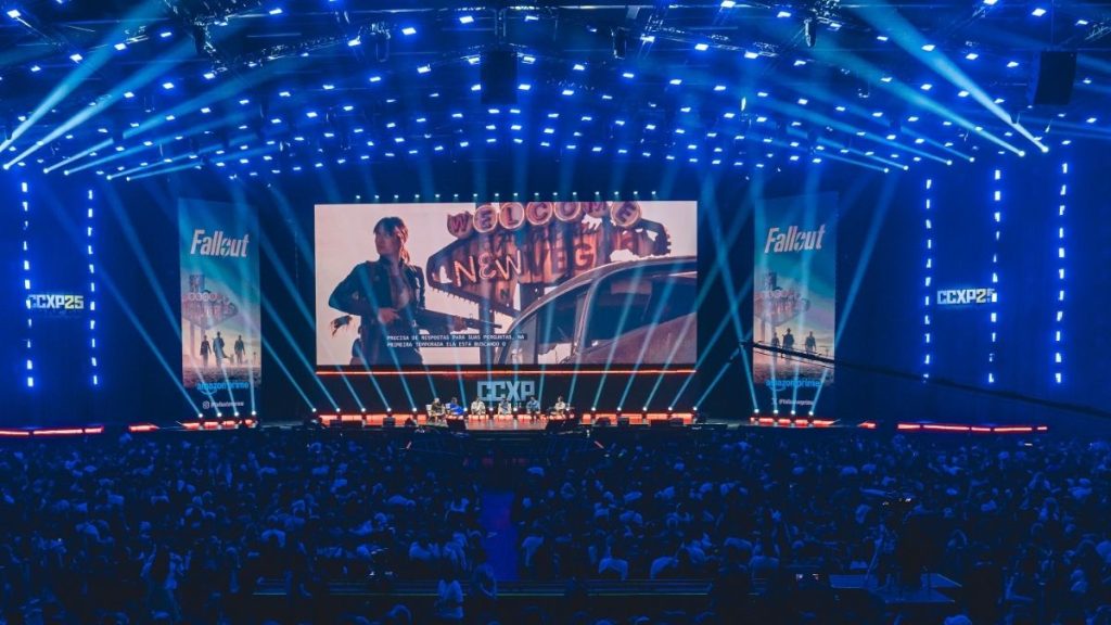 Fallout: 2ª temporada exibe Novac e T-Rex Dinky na CCXP25