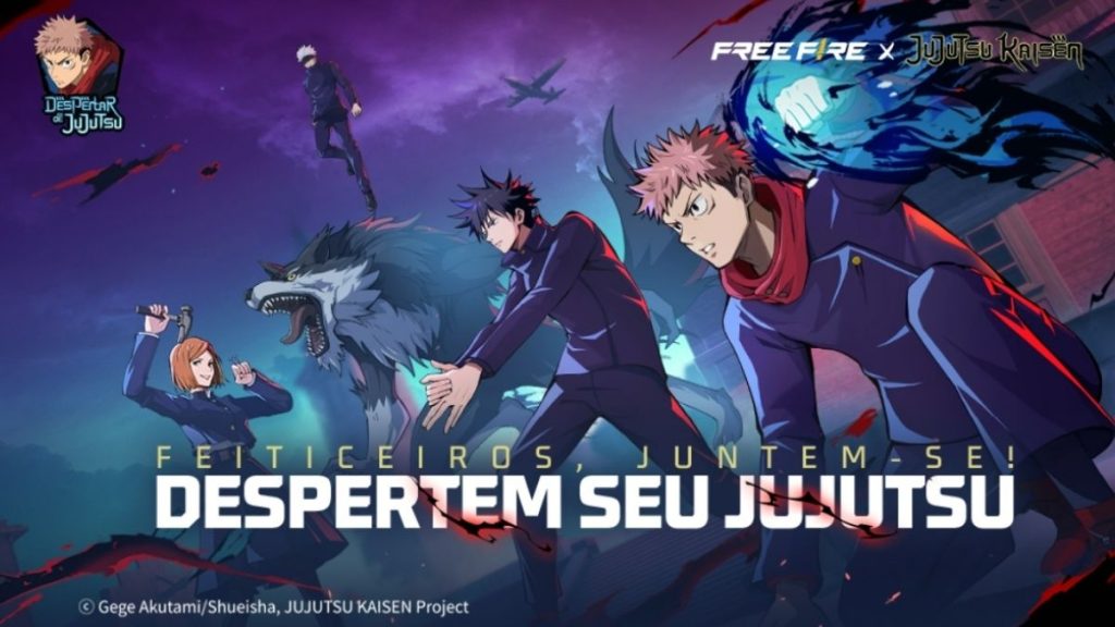 Free Fire anuncia crossover com Jujutsu Kaisen