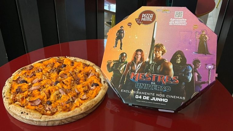 He-Man ganha pizza temática em parceria para Mestres do Universo