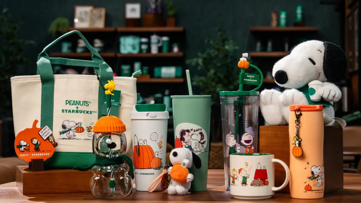 Starbucks lança coleção de Snoopy e Peanuts no Brasil